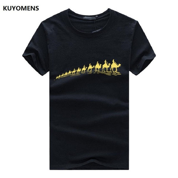 KUYOMENS Men T-Shirts Plus Size 5XL 4XL  Tee Shirt Homme Summer Short Sleeve Men's T Shirts Male TShirts Camiseta Tshirt Homme