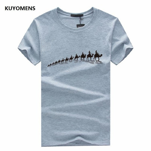 KUYOMENS Men T-Shirts Plus Size 5XL 4XL  Tee Shirt Homme Summer Short Sleeve Men's T Shirts Male TShirts Camiseta Tshirt Homme