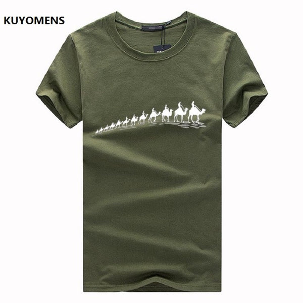 KUYOMENS Men T-Shirts Plus Size 5XL 4XL  Tee Shirt Homme Summer Short Sleeve Men's T Shirts Male TShirts Camiseta Tshirt Homme