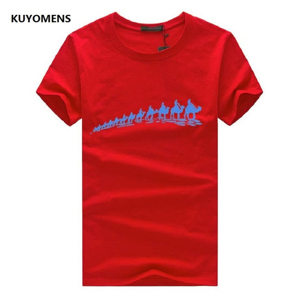 KUYOMENS Men T-Shirts Plus Size 5XL 4XL  Tee Shirt Homme Summer Short Sleeve Men's T Shirts Male TShirts Camiseta Tshirt Homme